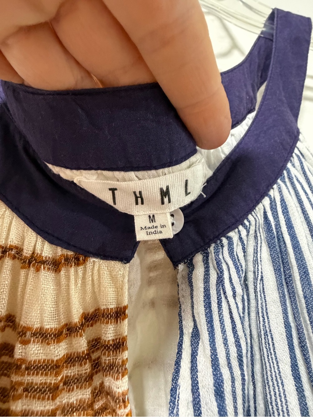Anthropologie THML Mixed Print Boho
Patchwork Halter Maxi Dress - Picture 12 of 16
